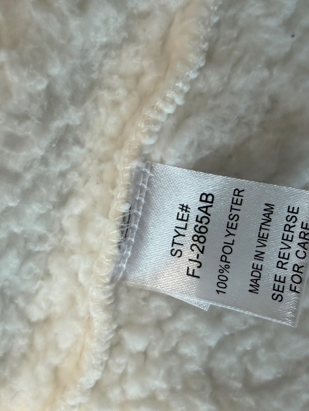 Zennana Soft White Sherpa Fleece Hooded Vest, Size Small - Picture 4 of 6